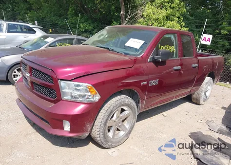 2018 Ram 1500 Express 4X4 6'4 Box from USA, damaged, VIN 1C6RR7FT4JS284527